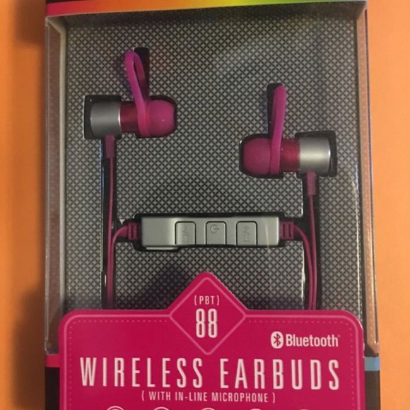 Polaroid PBT88 HD Bluetooth Earbuds Pink - Picture 1 of 2